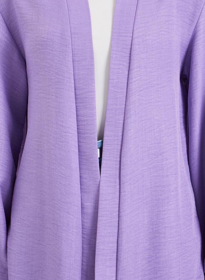 ستايلي كيمونو سادة مفتوح من الامام - Image 2